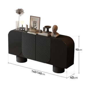 Nordique noir laque salon hall <span class=keywords><strong>d</strong></span>'entrée en bois <span class=keywords><strong>buffet</strong></span> <span class=keywords><strong>Buffet</strong></span> Console moderne armoire de rangement pour meubles de salle à manger - Product Image 6