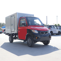 Camionnette électrique de fret KEYU 72V 4KW avec moteur AC, boîte fermée, matériau antirouille, logo personnalisé