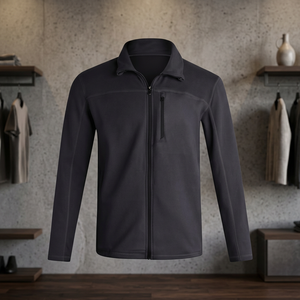 Chaqueta Larga de Forro Polar Personalizada KALAIBEN para Hombre, Servicio OEM Bordado con Cuello Alto, Envío Directo, en Stock - Product Image 4