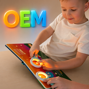 Libro Interactivo OEM con Lupa Mágica y Luz, Juguete Educativo Parlante - Product Image 1