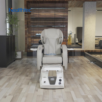 Fauteuil de Pédicure Électrique Professionnel de Luxe Moderne avec Massage, Baignoire Spa pour Manucure et Pédicure, Fonctionnalités Réglables, en Plastique