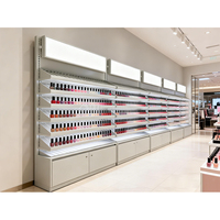 Vitrine de présentation de cosmétiques en bois, vitrine de parfumerie, meuble de présentation de parfumerie avec éclairage LED