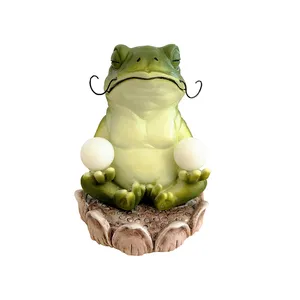 Outdoor lighting Solar resin frogs light LED atmosphere garden cartoon animal landscape light