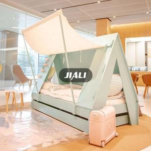 Meubles de chambre à coucher en bois multicolores pour enfants de 9 ans, ensemble de <span class=keywords><strong>lit</strong></span> pour enfants, <span class=keywords><strong>tipi</strong></span>, Camas pour enfants, <span class=keywords><strong>lit</strong></span> en forme de tente avec berceau - Product Image 3