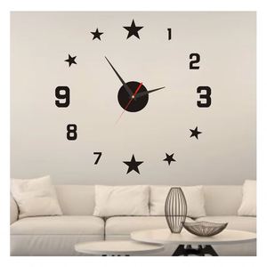 Horloge murale numérique créative 3D en acrylique sans cadre, autocollante, silencieuse, pour la décoration de la maison, du salon et de la chambre - Product Image 1