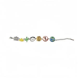 Bracelet d'album d'art de chanteur hip-hop, Kawaii Kanye Dropouts Bear, vintage, hip-hop, métal, manchette, bijoux, chaîne de mode pour hommes et femmes - Product Image 3