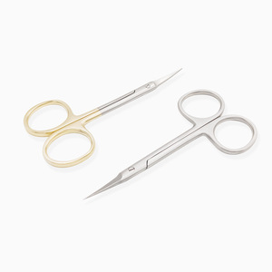 Ciseaux à cuticules en acier inoxydable, coupe-cuticules et éliminateur d'ongles incarnés de style russe avec pointe courbée, outil de salon de manucure - Product Image 2