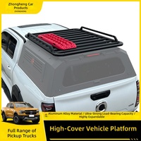 Capot rigide intégré pour pick-up avec plateforme de toit pour Ford Ranger, Hilux, GWM Poer, D-MAX, Navara – Ajustement universel – Vente en gros