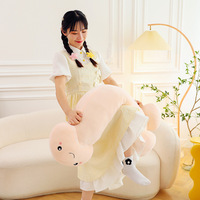 Boneka Alien Telinga Besar Hijau Lucu Baru 18-48CM, Mainan Boneka Anime Kartun, Bantal Lembut Menenangkan, Boneka Genggam, Mainan Anak