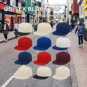Casquette Snapback Unisexe 6 Panneaux Couleur Unie Coton Ajustable Style Urbain Chapeau de Baseball pour Adultes Tenue Décontractée - Product Image 2