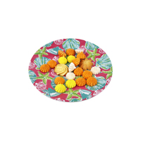Assiette de table en mélamine au design marin, vente chaude en usine, assiette de dessert personnalisée en plastique moderne pour fête, vaisselle de cuisine