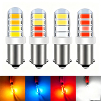 Lampe de signalisation LED Ba9s 8SMD T4W pour feux de toit de voiture, feux de rétroviseur, feux de plaque d'immatriculation, LED Ba9s 12V Strobe Silicone