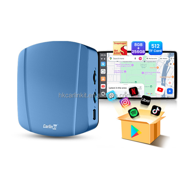 Universal Carlinkit Tbox ultra Tv Dongl 6350 8G 128gb Wireless 5G 2.4G Carplay Adapter Sans Fil Car Play Android 15 Smart Ai Box