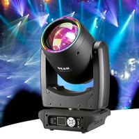 Projecteur LED mobile 300W avec halo RGBW, faisceau LED mobile pour mariage, lumières DJ