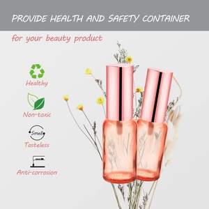 Botellas de Spray de Vidrio para Perfume, Atomizador de Niebla Fina, Cabezal Dosificador Color Oro Rosa, Envases para Líquidos, Envases Rosados para el Cuidado de la Piel - Product Image 4