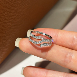 อาซูโอ เรียล ไฟน์ จิวเวลรี่เพชรที่ปลูกในห้องปฏิบัติการ 1.5 กะรัต 18K ทองคำขาวแท้ แหวนลายคลาสสิก ของขวัญสำหรับผู้หญิง วันเกิด สวมใส่ได้ทุกวัน - Product Image 3