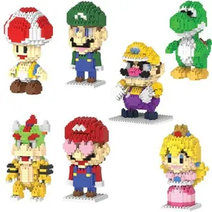 Trẻ em tự lắp ráp HC xây dựng khối gạch xây dựng Yoshi Super Mario đồ chơi D IY khối Mario legos