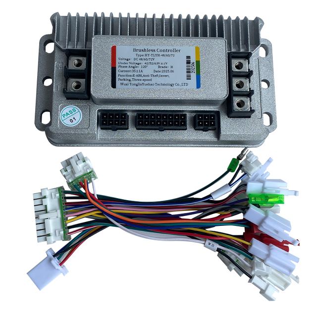 Electric Bicycle Motor Controller 48V-72V 35A 1200W IP67 Protection CCC/CE Certified Brushless DC Driver