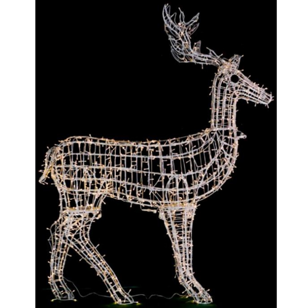 Giant Holiday Lighting Led 3d Deer Sculpture Motif Light large outdoor christmas decoration