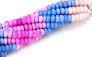 Cuentas de forma de Rondelle lisas de ópalo múltiple con 15 "de longitud, 7 a 10mm, cuentas de piedras preciosas lisas de ópalo de colores mezclados para fabricación de joyas artesanales - Product Image 5