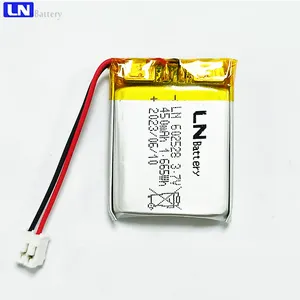 Factory Price Customized Rechargeable LN602528 450mAh 3.7v 3.7v Battery Cell