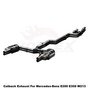 ระบบท่อไอเสียแบบ Catback พร้อมวาล์ว Vortex SS304 สำหรับรถยนต์ Mercedes-Benz E-Class E200 E260 E300 W213 2.0T ปี 2017-2023 ชุดแต่งแบบติดตั้งได้โดยตรง - Product Image 2