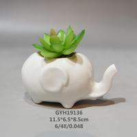 Poupée en forme d'éléphant et de fleur pour la maison, Pot de fleurs, pour un bureau, pour décorer une plante verte, pour un bricolage