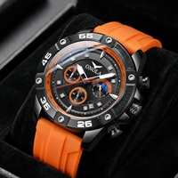 Montre multifonction en alliage ONOLA 6850 pour homme, mouvement à quartz, cadran en verre, étanche, luxe, tendance