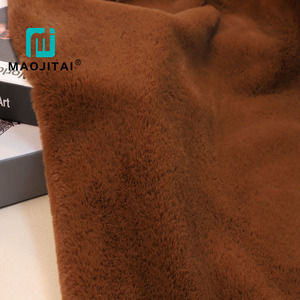 Bền vững giả thỏ lông dày đống in đồ chơi sang trọng tự động bọc may dệt kim 100% polyester ủng hộ - Product Image 3