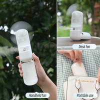 Réservoir d'eau 30ml ventilateur de refroidissement portable 1500mAh extérieur Rechargeable Mini refroidisseur d'air ventilateur de poche pliable