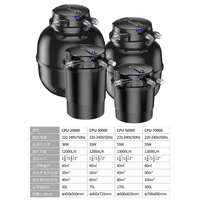 Système de filtration de jardin SUNSUN CPU-75000T, filtre à cartouche bio en plastique pour bassin de koïs de jardin