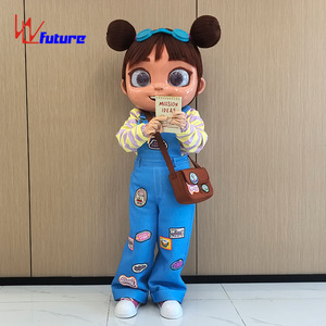 Costume de mascotte de fille de dessin animé mignon de haute qualité pour événements, défilés, promotion de marque et divertissement en <span class=keywords><strong>parc</strong></span> à thème, <span class=keywords><strong>l</strong></span>éger - Product Image 3