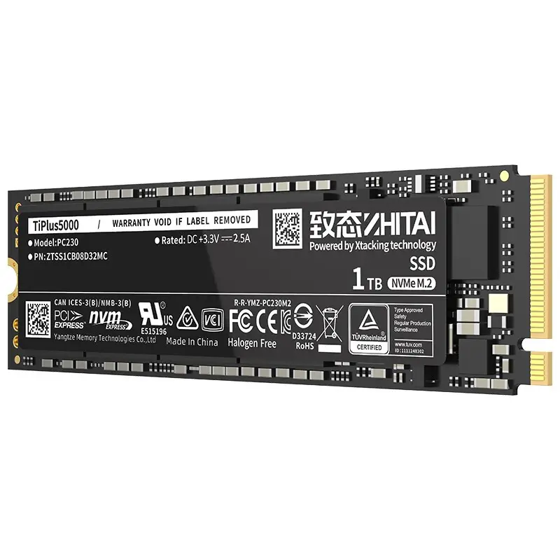 ZHITAI TiPlus5000 yeni SSD NVME M.2 2280 ssd 1TB 2TB 512GB masaüstü bilgisayar dizüstü bilgisayar PS5 Gen3 dahili sabit Disk desteği PCIE3.0