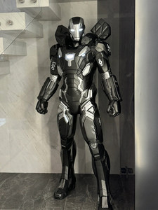 รูปปั้นวอร์แมชชีน มาร์ค 3 ขนาดเท่าคนจริงจากมาร์เวล อเวนเจอร์ส 1:1 พร้อมไฟ LED ทำจากไฟเบอร์กลาสเรซิ่น ของสะสมตกแต่ง - Product Image 3