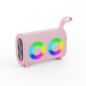 Portable <b>Speaker</b> With RGB Lights Bluetooth Wireless Rechargeable Battery Plastic Cabinet Button Control Colorful <b>LED</b> Light - Product Image 1