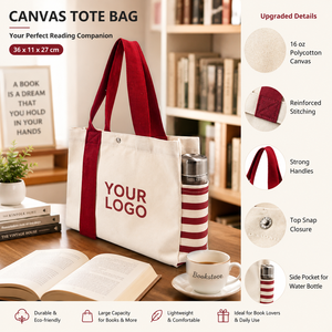 Bolsas de Lona Personalizadas ONE PIECE para Pequeños Negocios, Librerías, Bolsas de Compras Reutilizables para Bibliotecas, Tiendas de Regalos, Logotipo Personalizado - Product Image 4