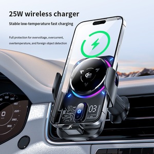 Magnetic Wireless Charger <b>Stand</b> Auto Open Close 25W Semiconductor Cooling Infrared Sensor N52 Magnet for Car Live Streaming - Product Image 5