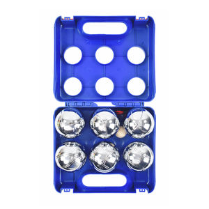 Juego <span class=keywords><strong>de</strong></span> <span class=keywords><strong>Bolas</strong></span> <span class=keywords><strong>de</strong></span> <span class=keywords><strong>Petanca</strong></span> <span class=keywords><strong>de</strong></span> Metal, 6 Piezas, con Estuche <span class=keywords><strong>de</strong></span> Transporte Azul, para Jardín, Playa, Césped, Fiestas Familiares, Noches <span class=keywords><strong>de</strong></span> Juego al Aire Libre - Product Image 1