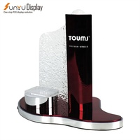 SUNYU Modèle personnalisé Casier à vin en acrylique avec base éclairée Glorifier de bouteille de LED Présentoir en surface polie