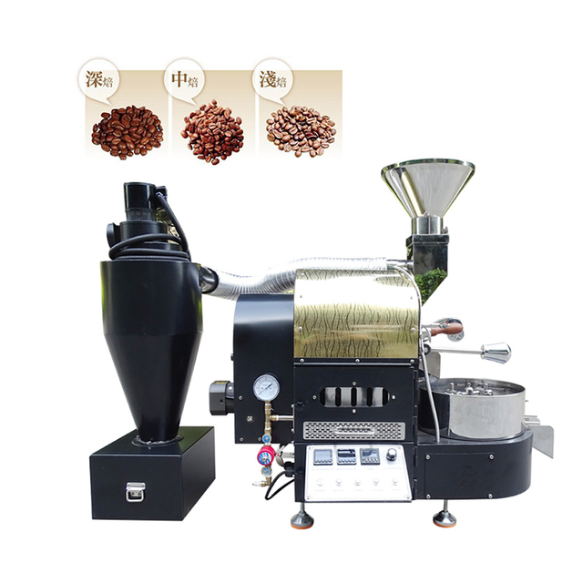 Small Electric Home Coffee Bean Roaster Ty-Tech Carbon Steel Drum 2Kg Coffee Roaster Coffee Roaster Machine