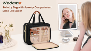 Travel <b>Hanging</b> Multifunctional Toiletry <b>Bag</b> with Jewelry Storage Telescopic Handle Compatible Travel Organizer Tote <b>Bag</b> - Product Image 6