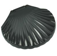 Miroir de poche pliable en plastique en forme de coque de haute qualité
