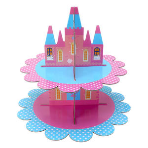 3-परत डिस्पोजेबल 200 जी जन्मदिन के कपकेक मिठाई डाय पेपर क्राफ्ट स्टैंड डिस्प्ले रैक शादी पार्टी केक उपकरण - Product Image 2