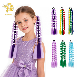 Bunter Blasen-Haargummi für Kinder mit Elastischem Haarbändern für Mädchen Party Festival Verkleidung - Product Image 1