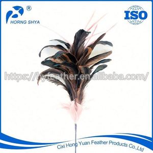 Fleur décorative artificielle fil de paon tige plume Floral Pick pour arrangement floral maison mariage fête Vase décor de vacances - Product Image 3