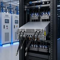 Servidor en Rack 4U con 8 GPU para Ajuste de Precisión de IA, Modelo SYS-421GE-NBRT-LCC, Doble Xeon, 8TB DDR5, Refrigeración Líquida, para Ajuste de Modelos