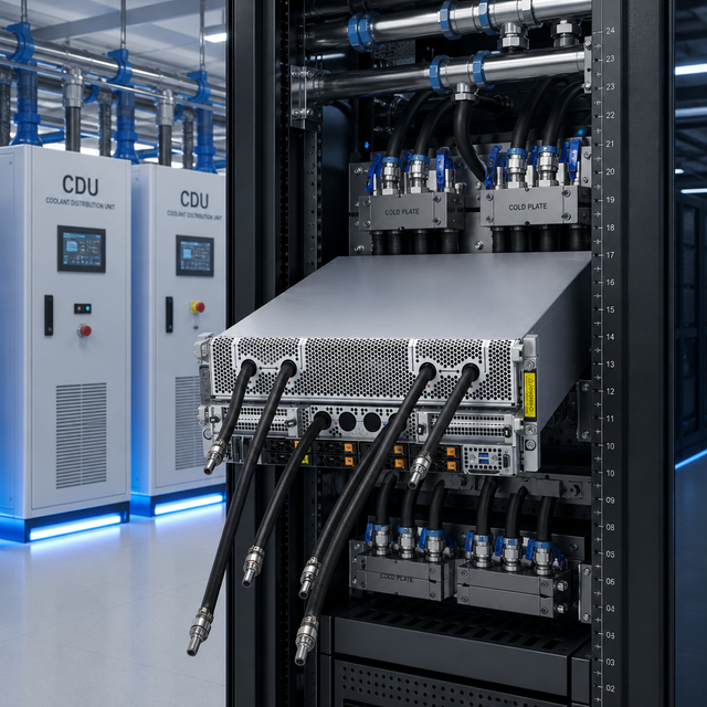 AI Fine-Tuning 8-GPU 4U Rack Server SYS-421GE-NBRT-LCC Dual Xeon 8TB DDR5 Liquid Cooled GPU Server for Model Tuning
