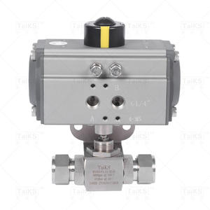 Vanne à boisseau sphérique pneumatique en acier inoxydable à commande manuelle, filetage interne pour fluides gazeux - Product Image 5