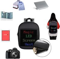 King VisionLed 모바일 앱 제어 풀 컬러 방수 LED 화면 쇼핑몰 사용을위한 4mm 픽셀 IP65 가있는 3D 스마트 백팩