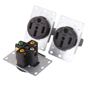 Mỹ 125V/250V 50A NEMA 14-50r Máy phát điện Ổ cắm ổ cắm chống-off ngành công nghiệp <span class=keywords><strong>USA</strong></span> điện NEMA receptacle điện cắm - Product Image 6